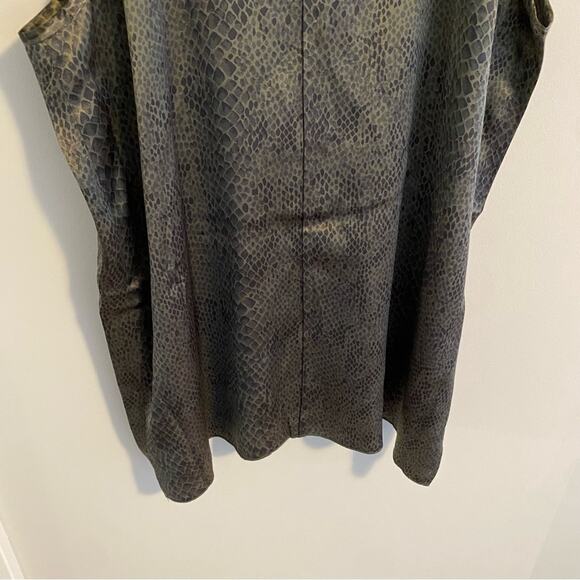 NWT ATM Green Silk Snake Animal Print Cami Top Small - Picture 5 of 12
